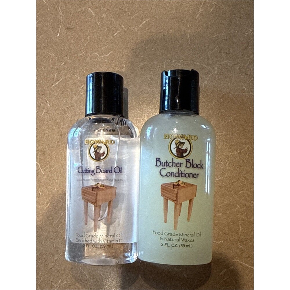 Set Of 2 Howard Butcher Block Conditioner & Cutting Board Oil Charcuterie Boards